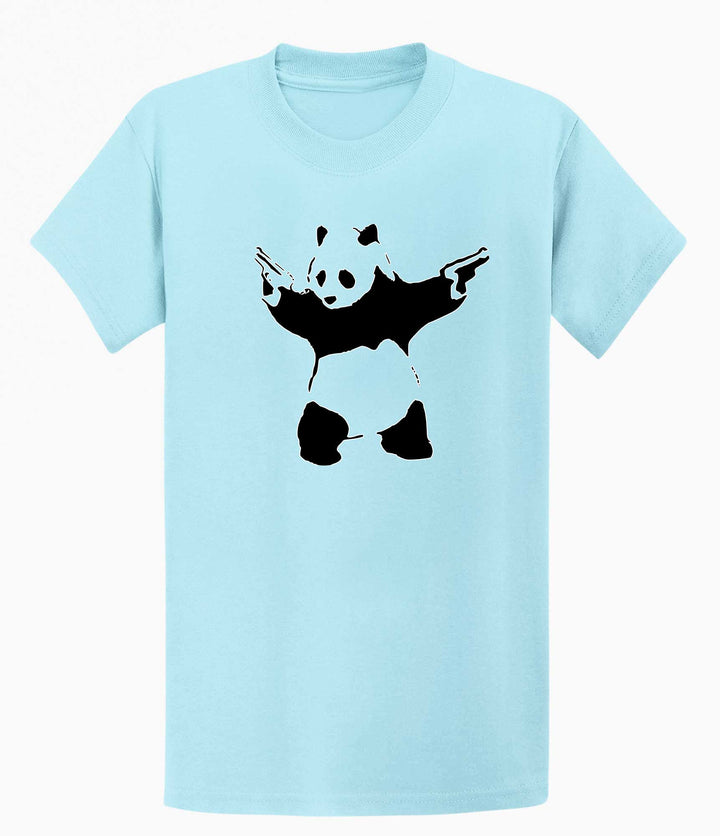 Banksy Mens T-shirt - Panda with a Gun