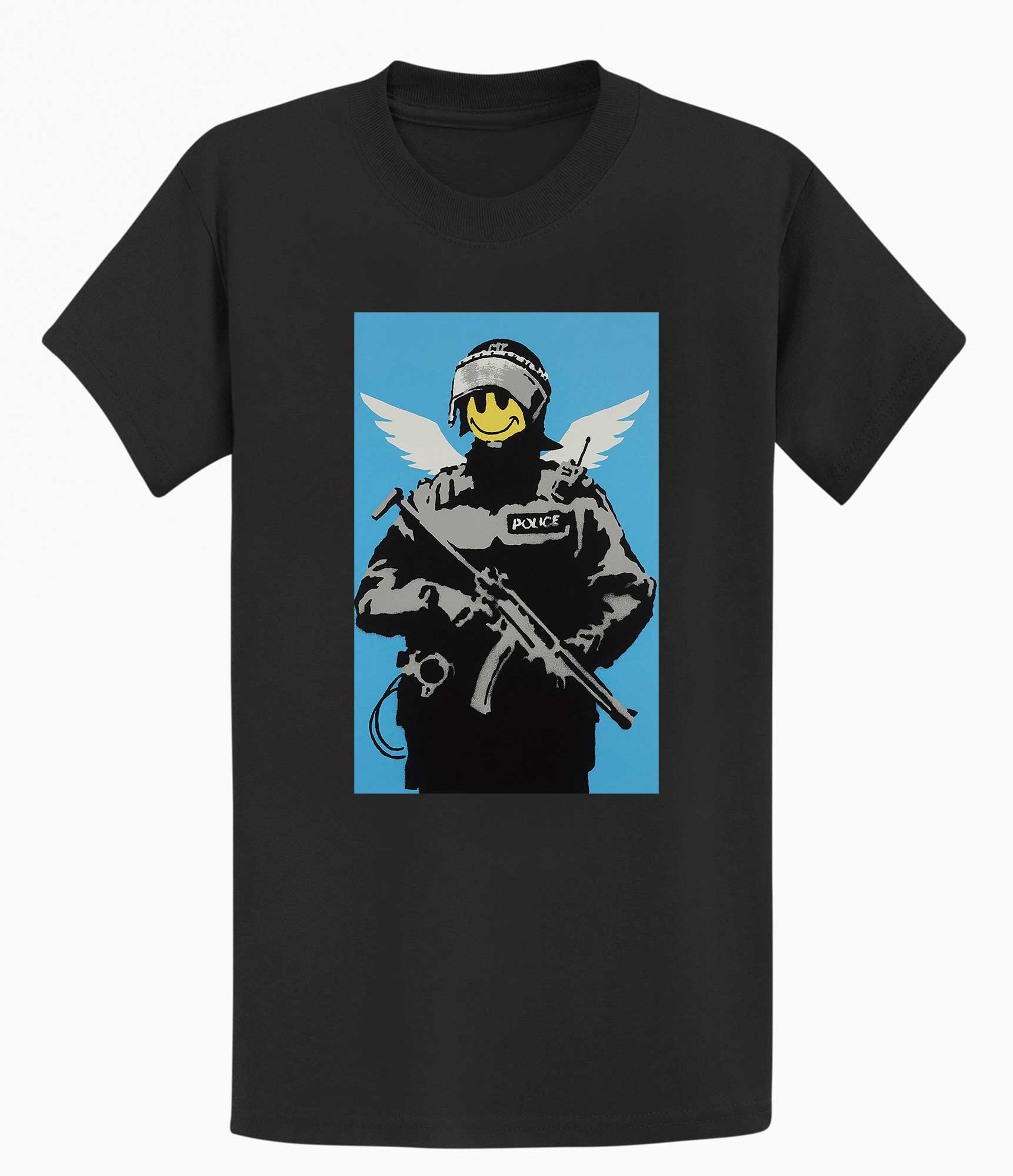 Image of Banksy T Shirt - Smiley Copper Banksy-Apparel