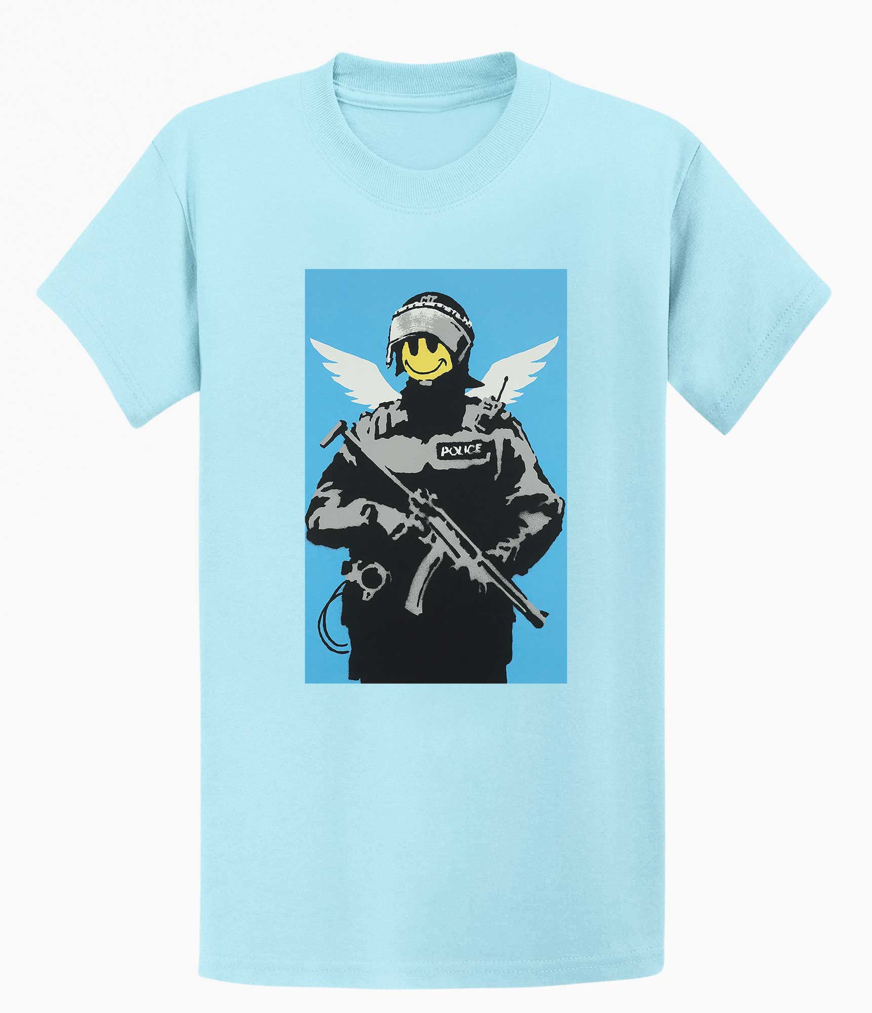 Banksy T Shirt - Smiley Copper