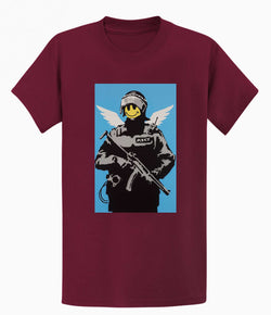 Image of Banksy T Shirt - Smiley Copper