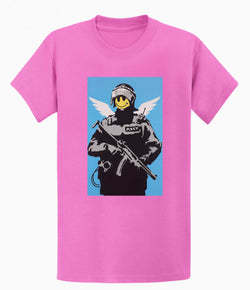 Image of Banksy T Shirt - Smiley Copper