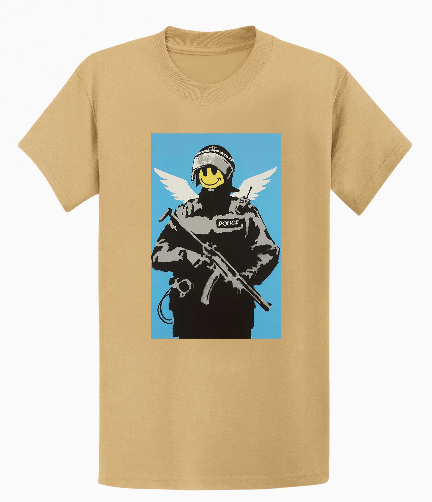 Image of Banksy T Shirt - Smiley Copper Banksy-Apparel