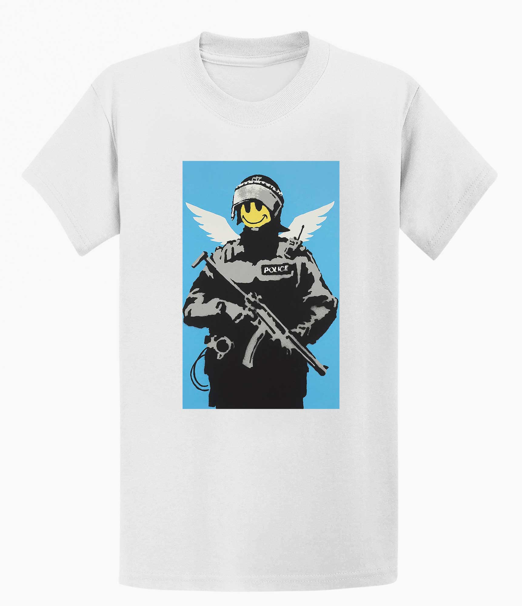 Image of Banksy T Shirt - Smiley Copper Banksy-Apparel