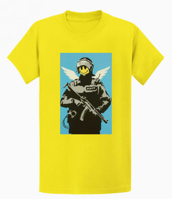 Image of Banksy T Shirt - Smiley Copper