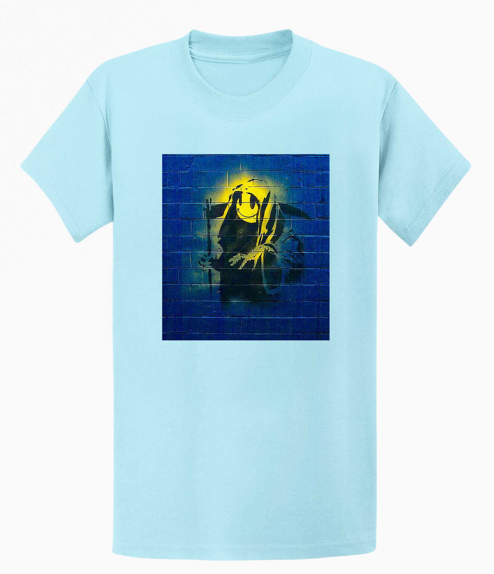Image of Banksy Unisex T-shirt  - Smiley Reaper Banksy-Apparel