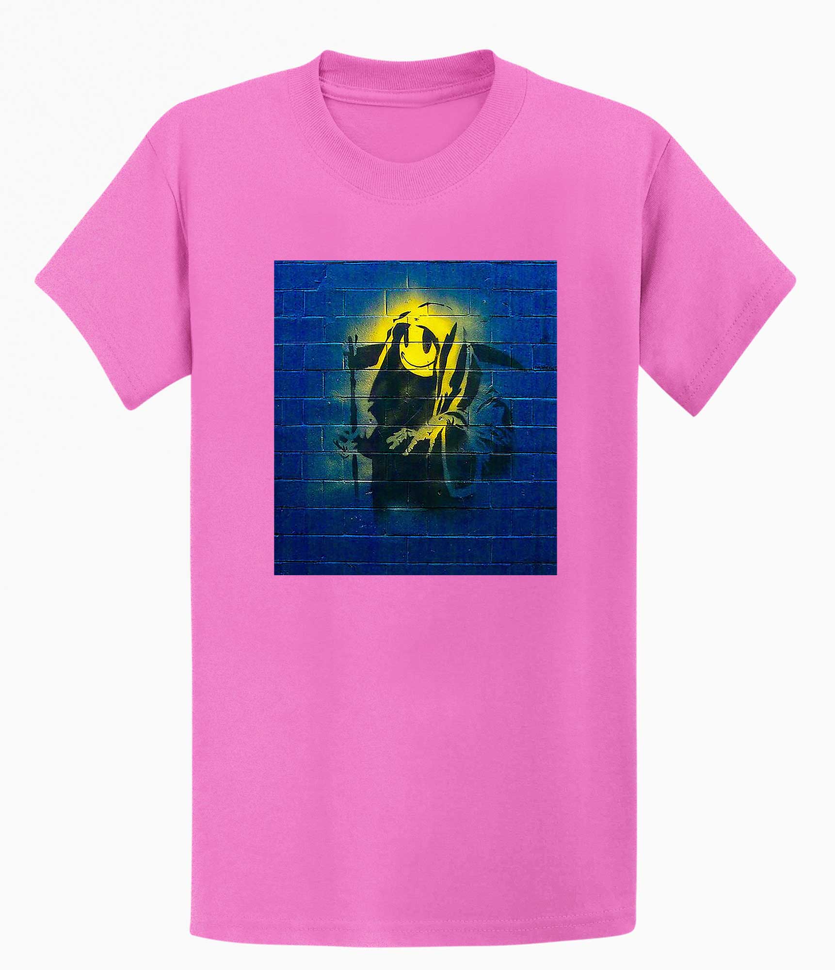 Image of Banksy Unisex T-shirt  - Smiley Reaper Banksy-Apparel