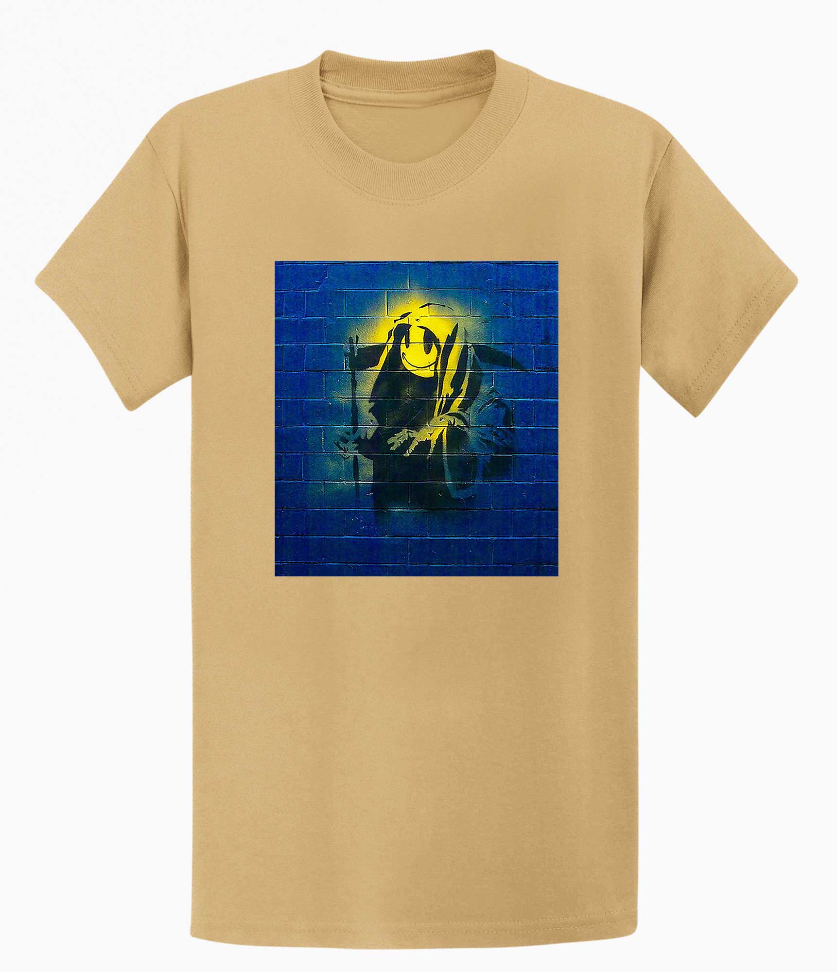 Image of Banksy Unisex T-shirt  - Smiley Reaper Banksy-Apparel