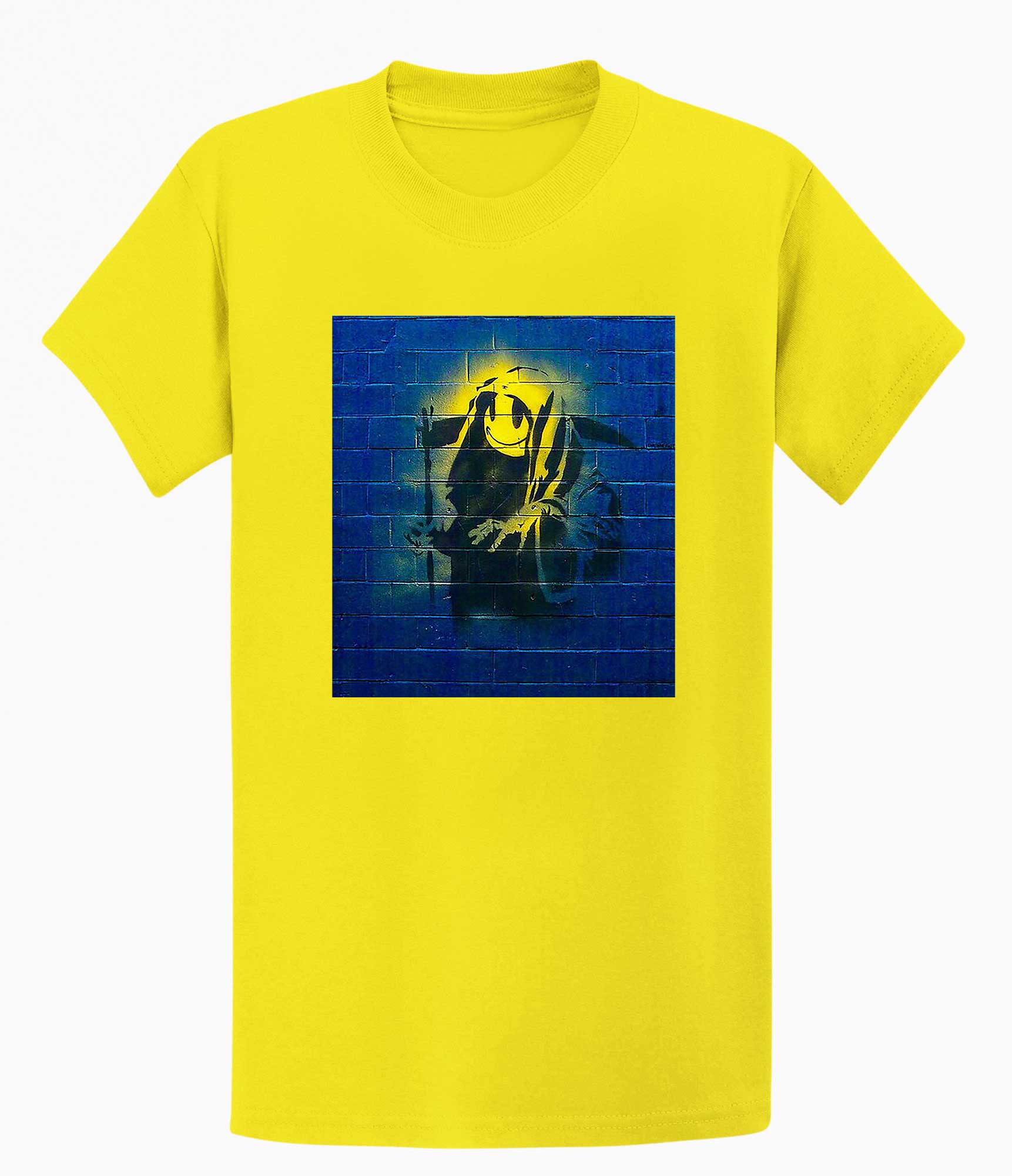 Image of Banksy Unisex T-shirt  - Smiley Reaper Banksy-Apparel