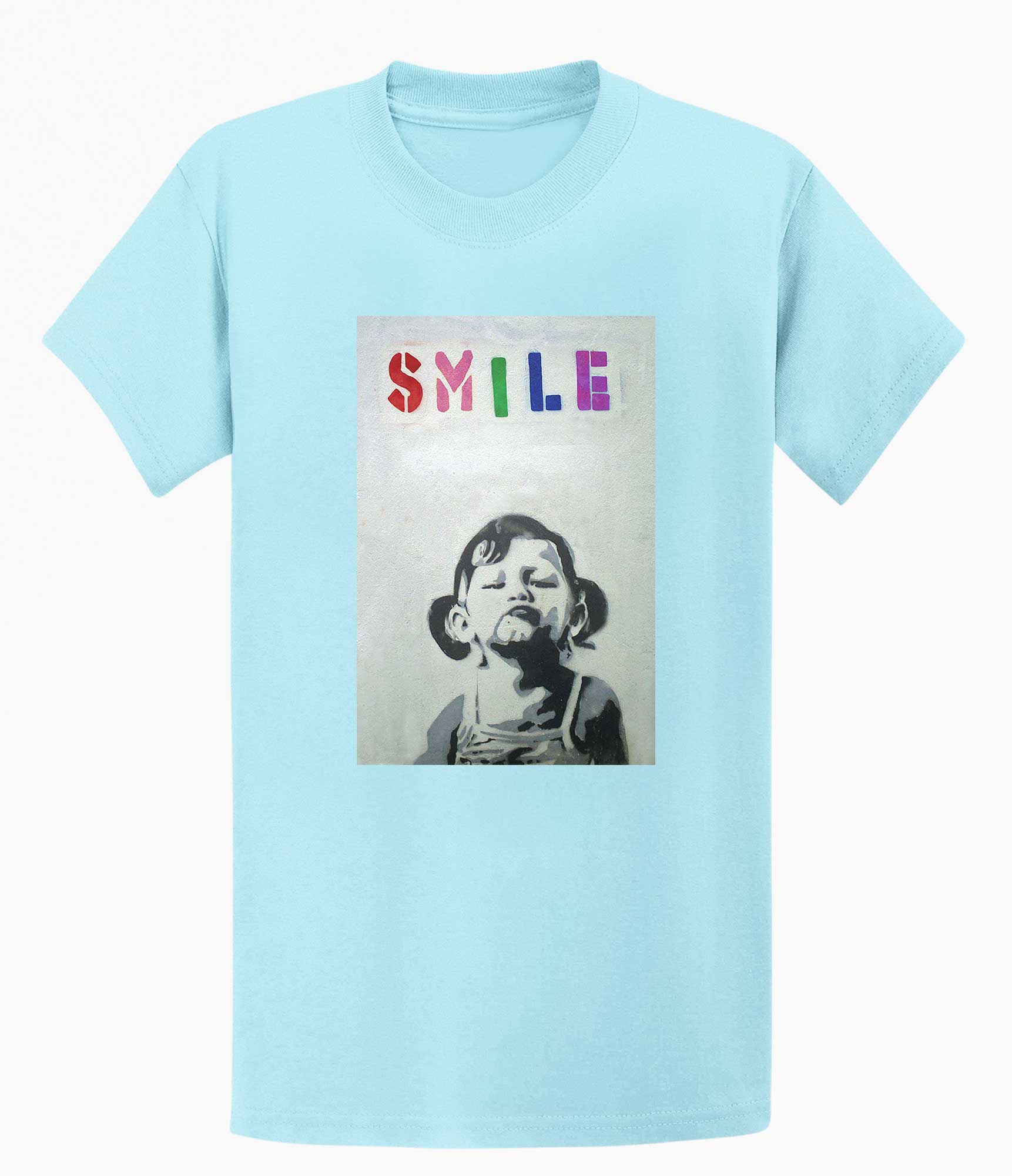 Image of Banksy T Shirt - Smile Banksy-Apparel