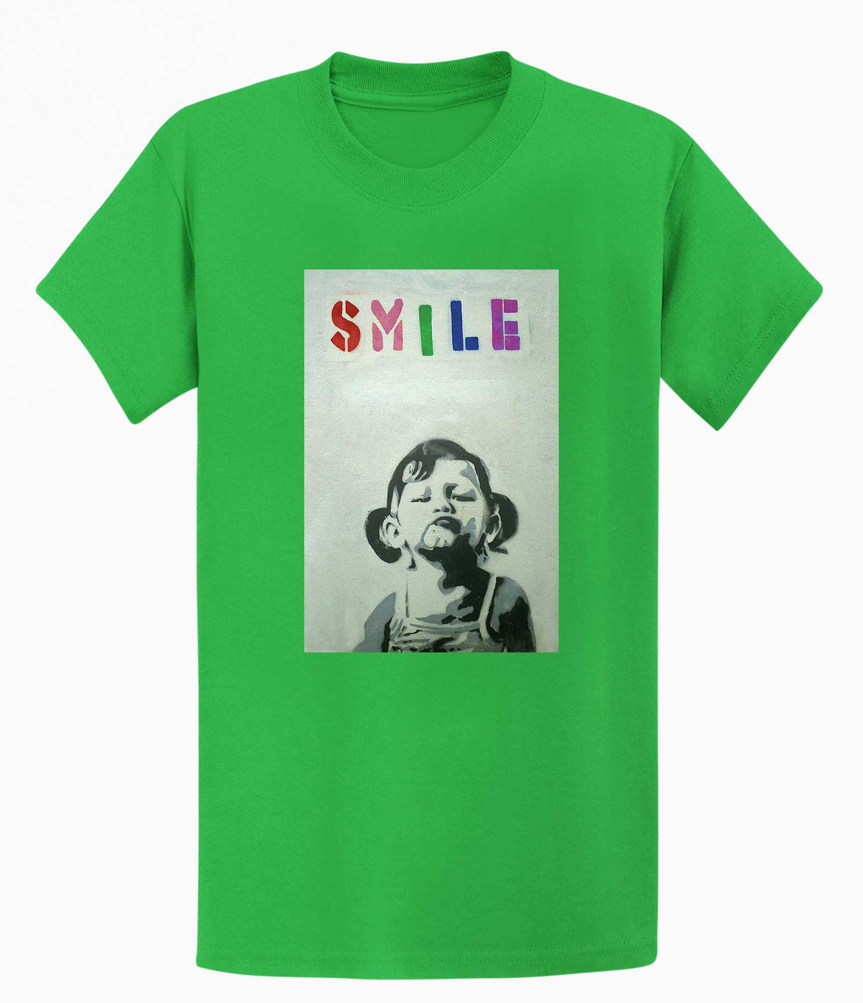 Image of Banksy T Shirt - Smile Banksy-Apparel