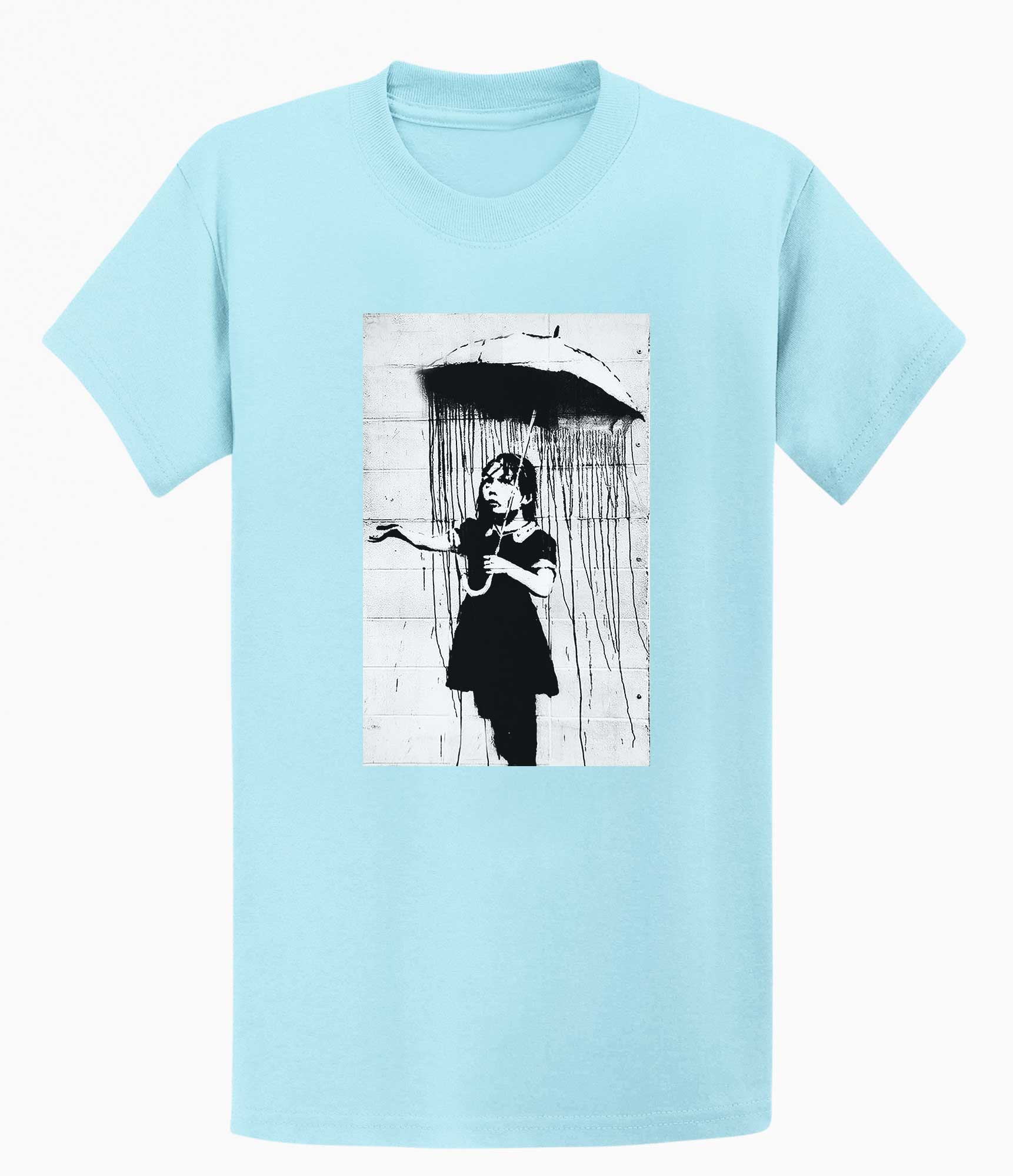 Image of Banksy T-shirt - Umbrella Girl Banksy-Apparel