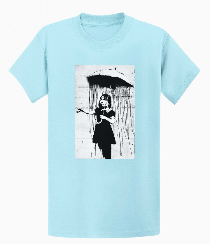 Banksy T-shirt - Umbrella Girl