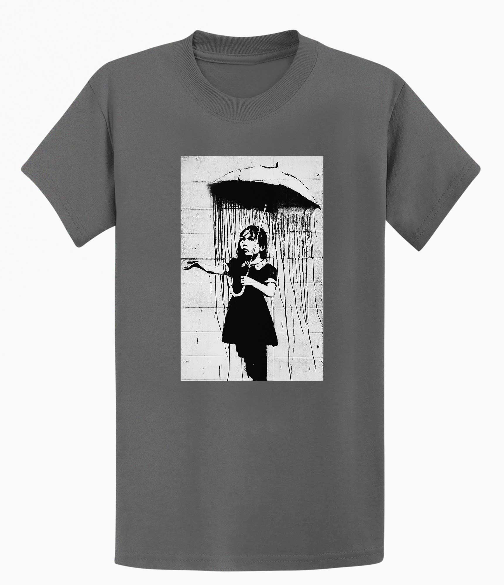 Image of Banksy T-shirt - Umbrella Girl Banksy-Apparel