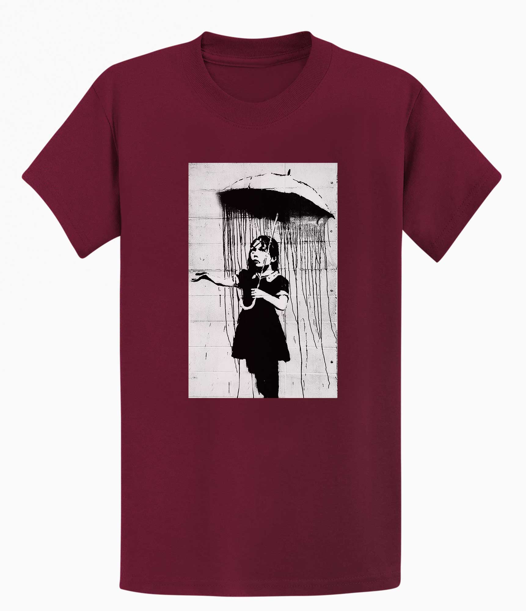 Image of Banksy T-shirt - Umbrella Girl Banksy-Apparel