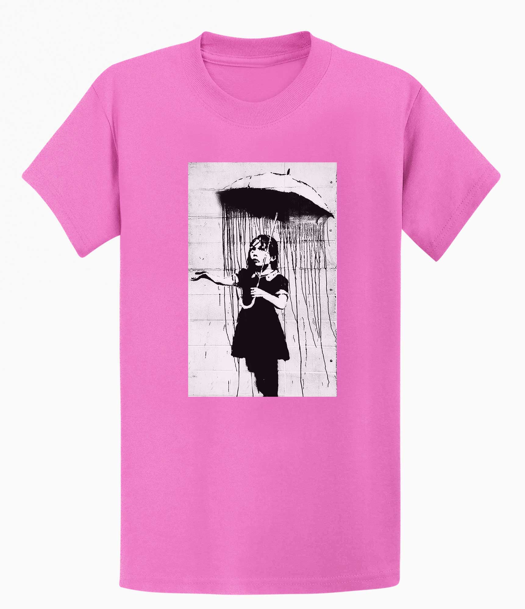 Image of Banksy T-shirt - Umbrella Girl Banksy-Apparel