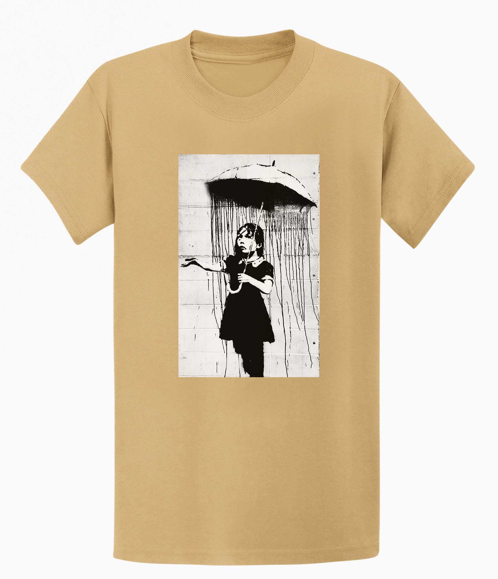 Image of Banksy T-shirt - Umbrella Girl Banksy-Apparel