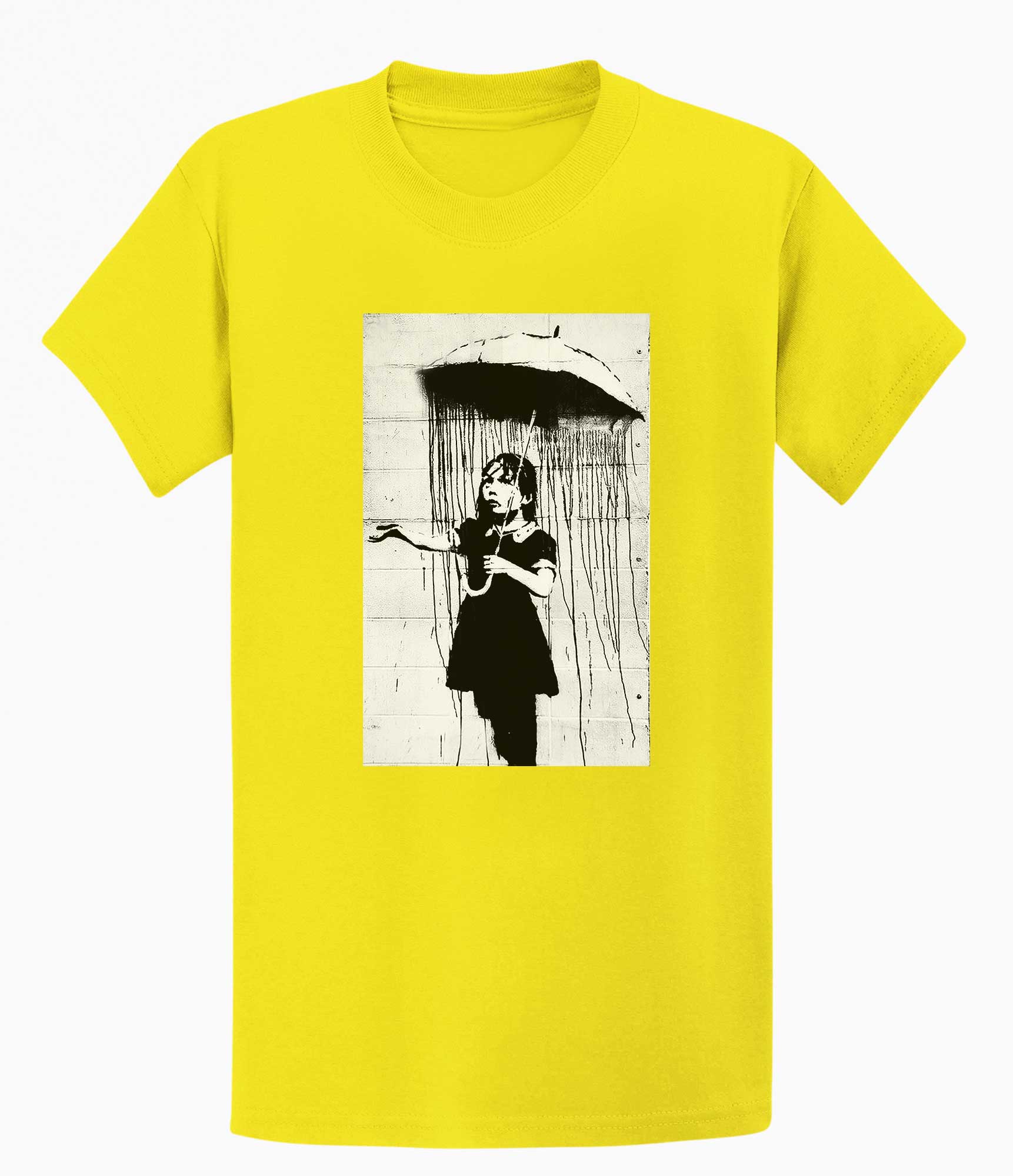 Image of Banksy T-shirt - Umbrella Girl Banksy-Apparel