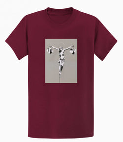 Image of Banksy T-shirt - Jesus Shopping