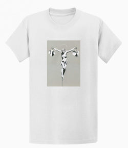 Image of Banksy T-shirt - Jesus Shopping