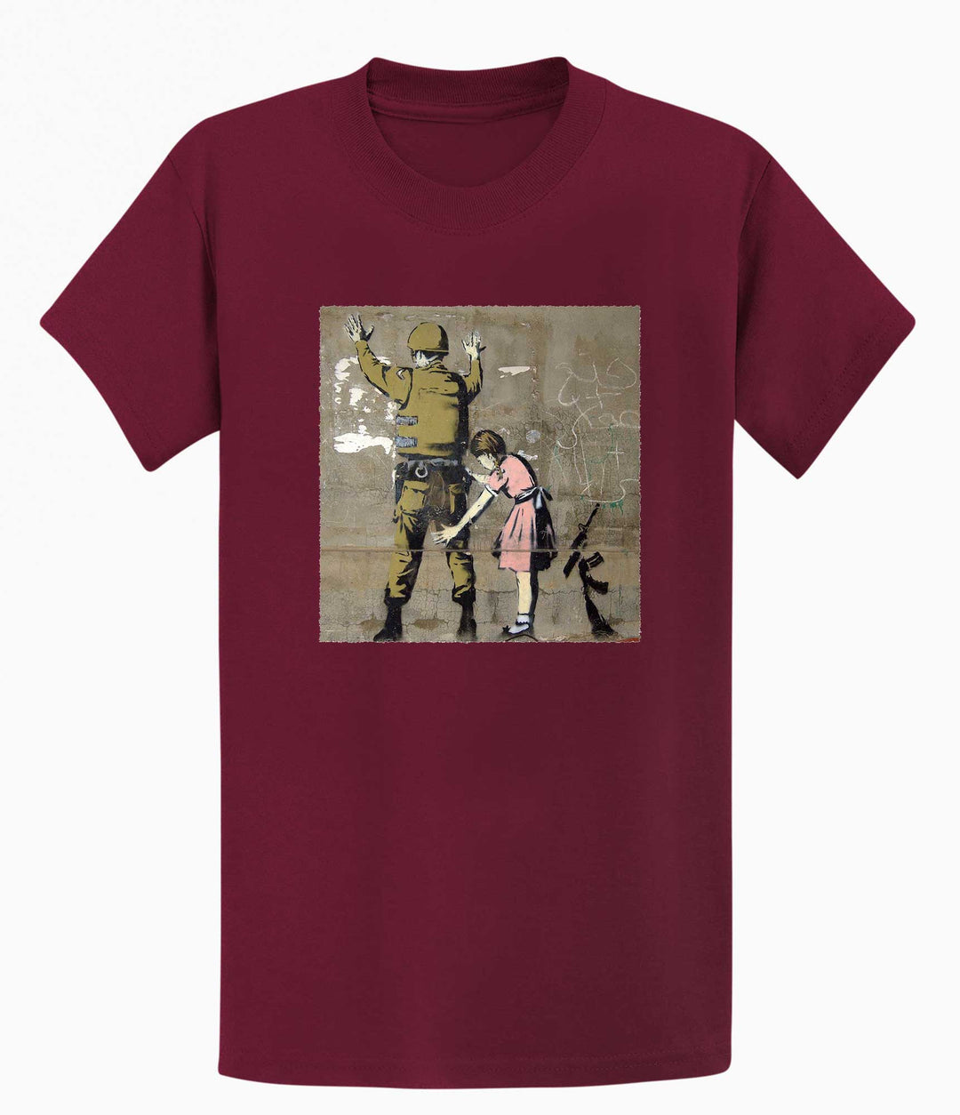 Banksy T-shirt - Girl and a Soldier