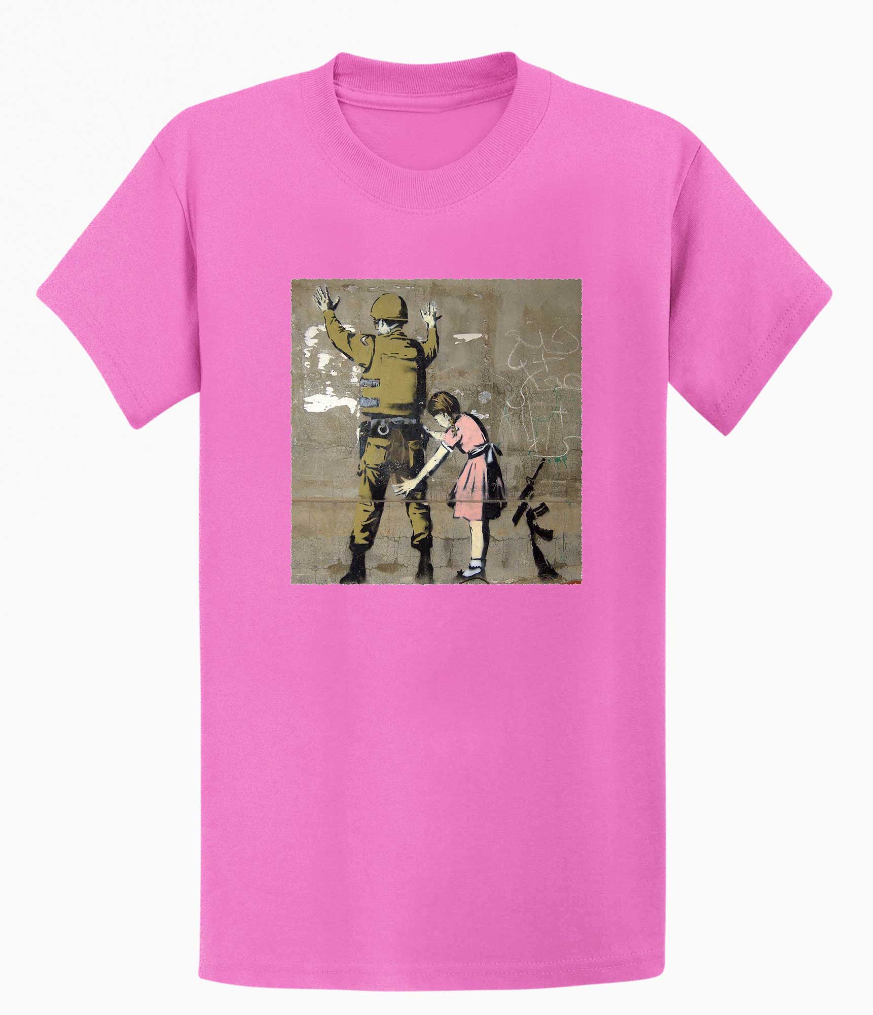Image of Banksy T-shirt - Girl and a Soldier Banksy-Apparel