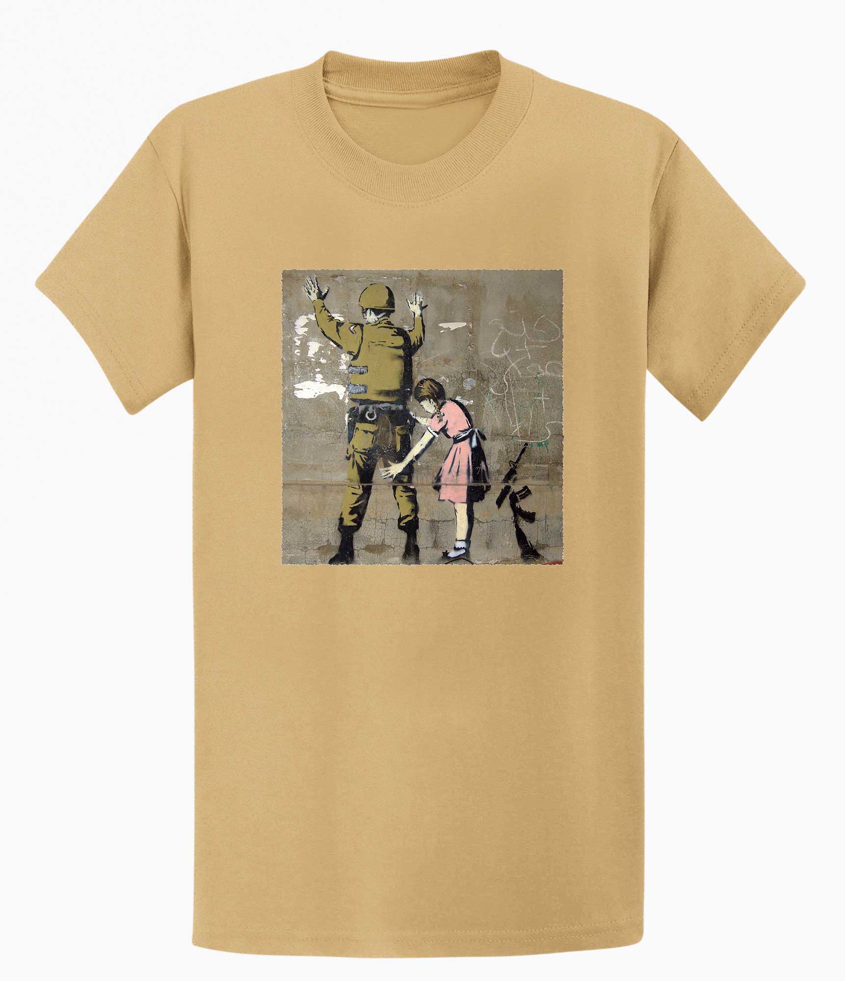 Image of Banksy T-shirt - Girl and a Soldier Banksy-Apparel