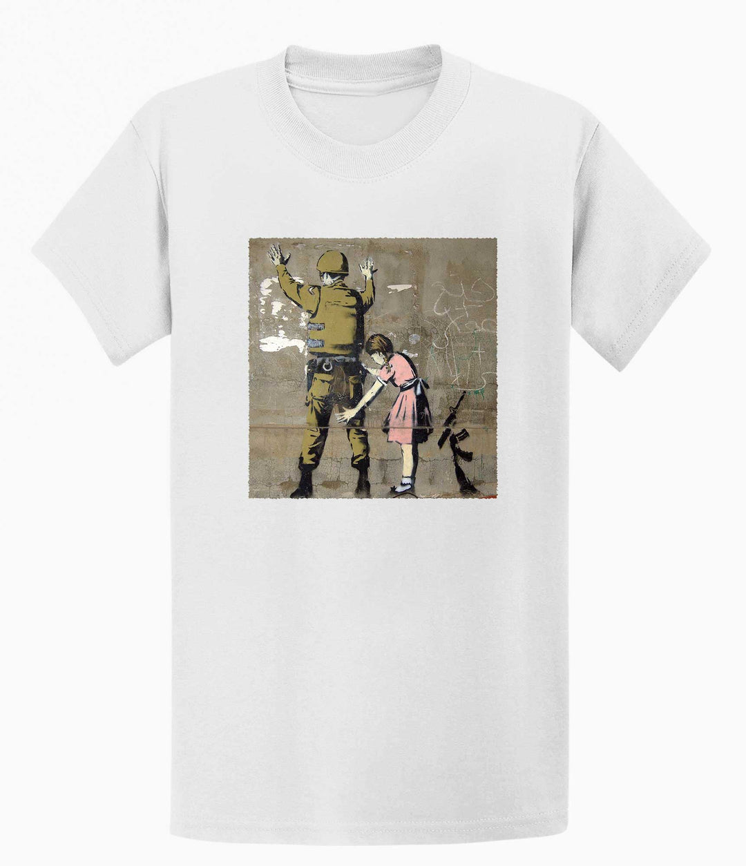 Banksy T-shirt - Girl and a Soldier