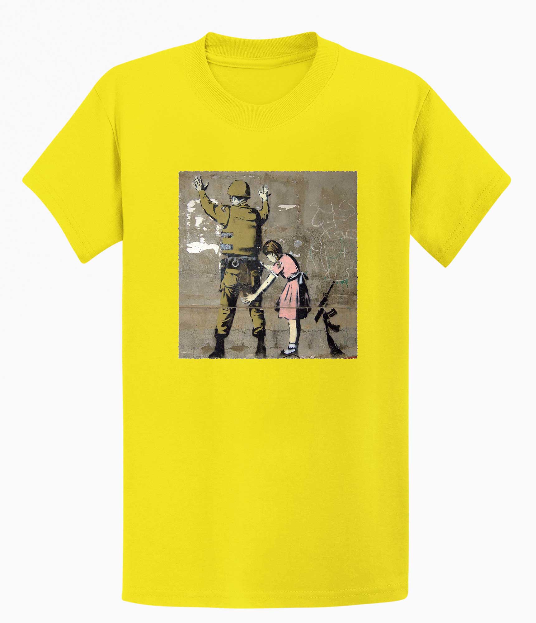 Image of Banksy T-shirt - Girl and a Soldier Banksy-Apparel