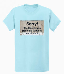 Image of Banksy Sorry Out of Stock Men's T-shirt