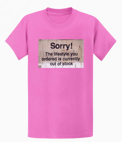 Image of Banksy Sorry Out of Stock Men's T-shirt
