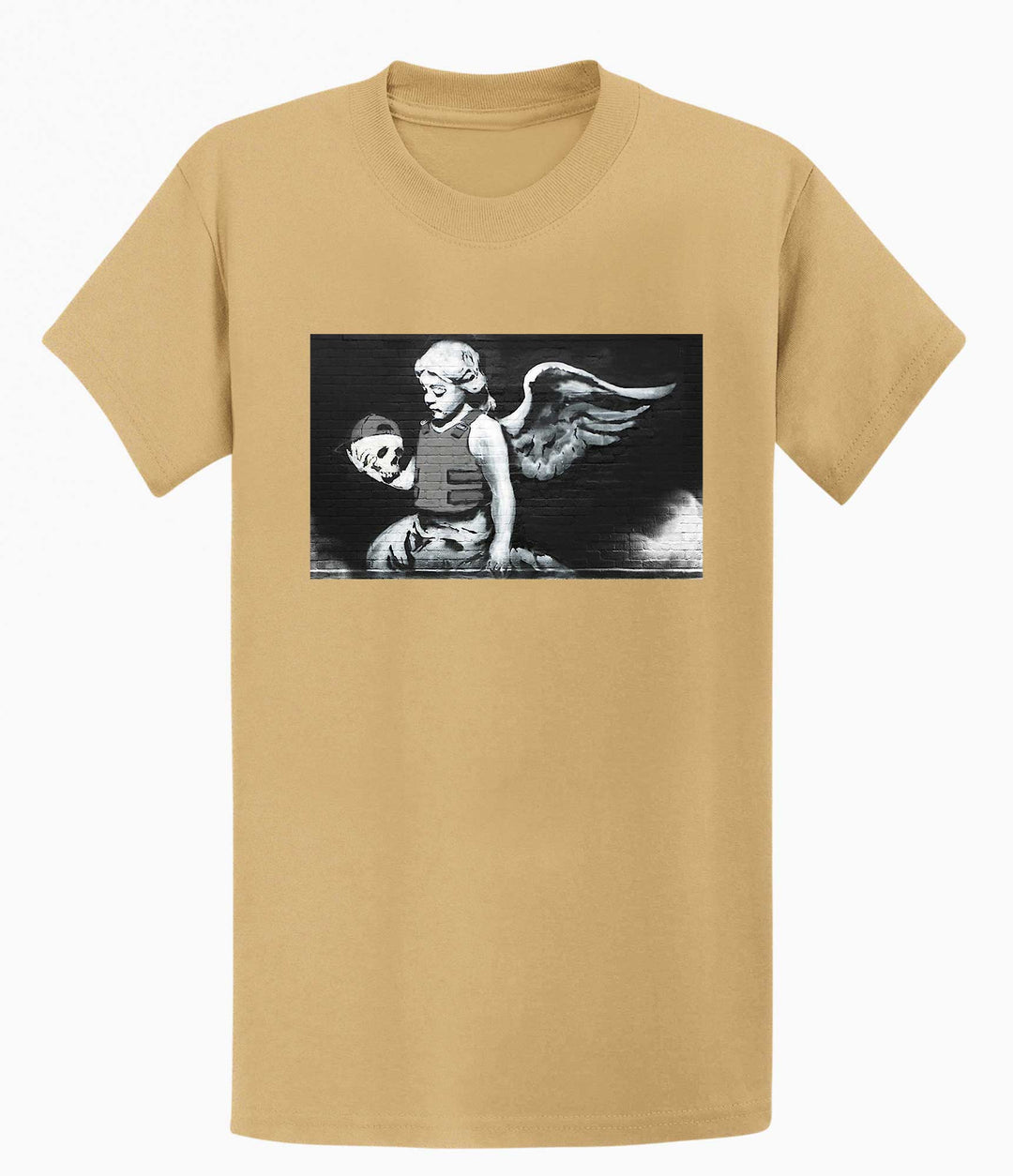 Banksy Men's T-shirt - Angel with Skull