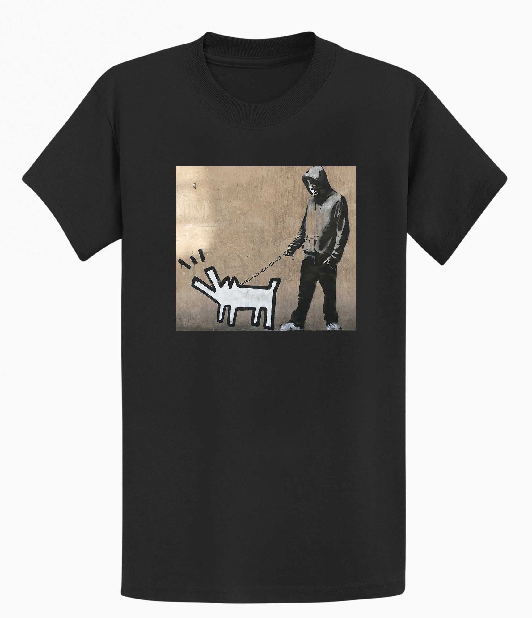 Image of Banksy T-shirt - Dog Walker Banksy-Apparel