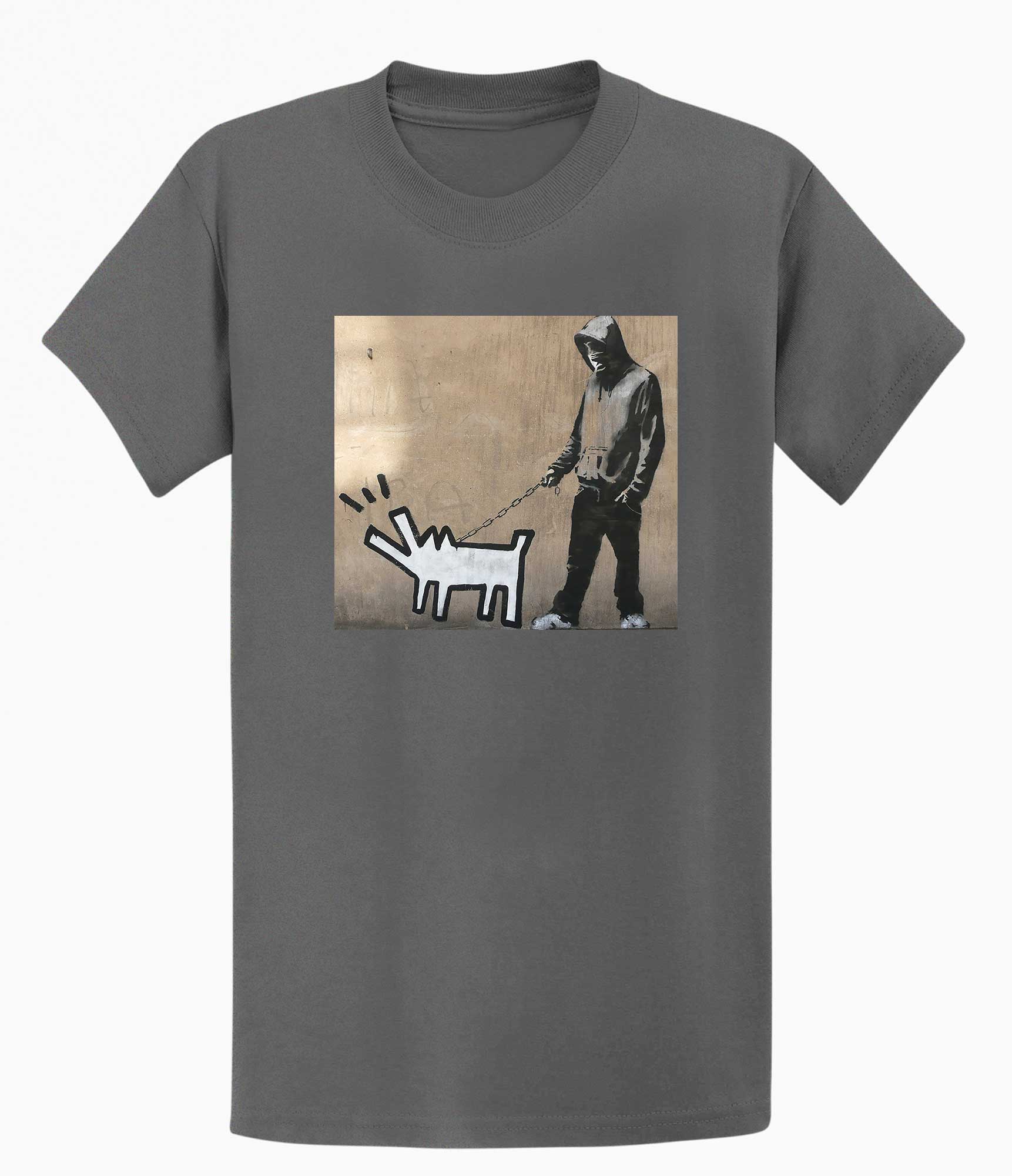 Image of Banksy T-shirt - Dog Walker Banksy-Apparel