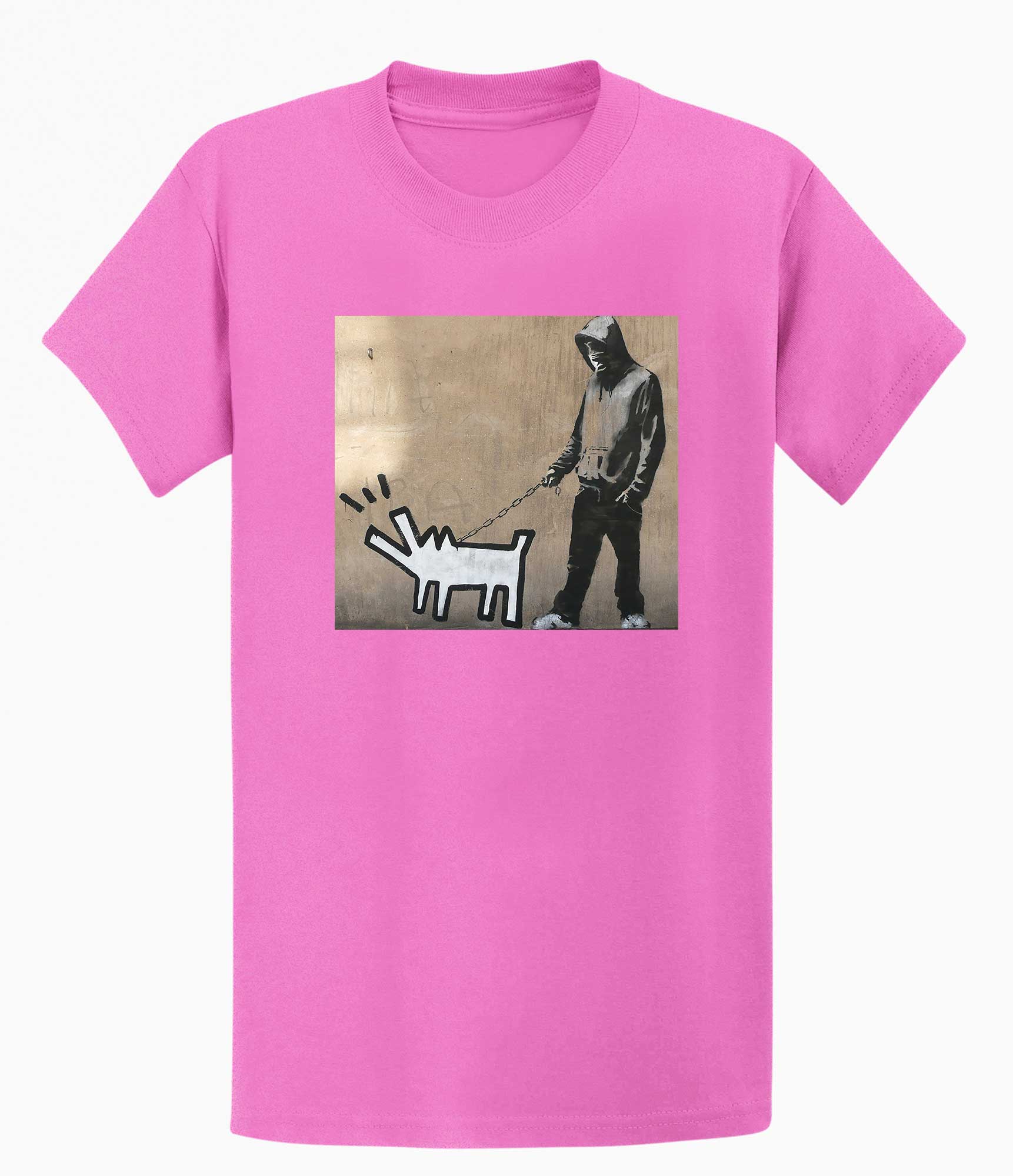 Image of Banksy T-shirt - Dog Walker Banksy-Apparel