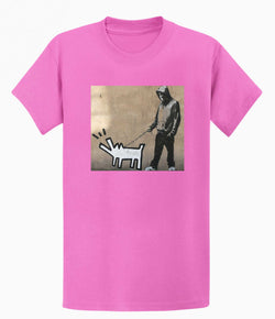 Image of Banksy T-shirt - Dog Walker