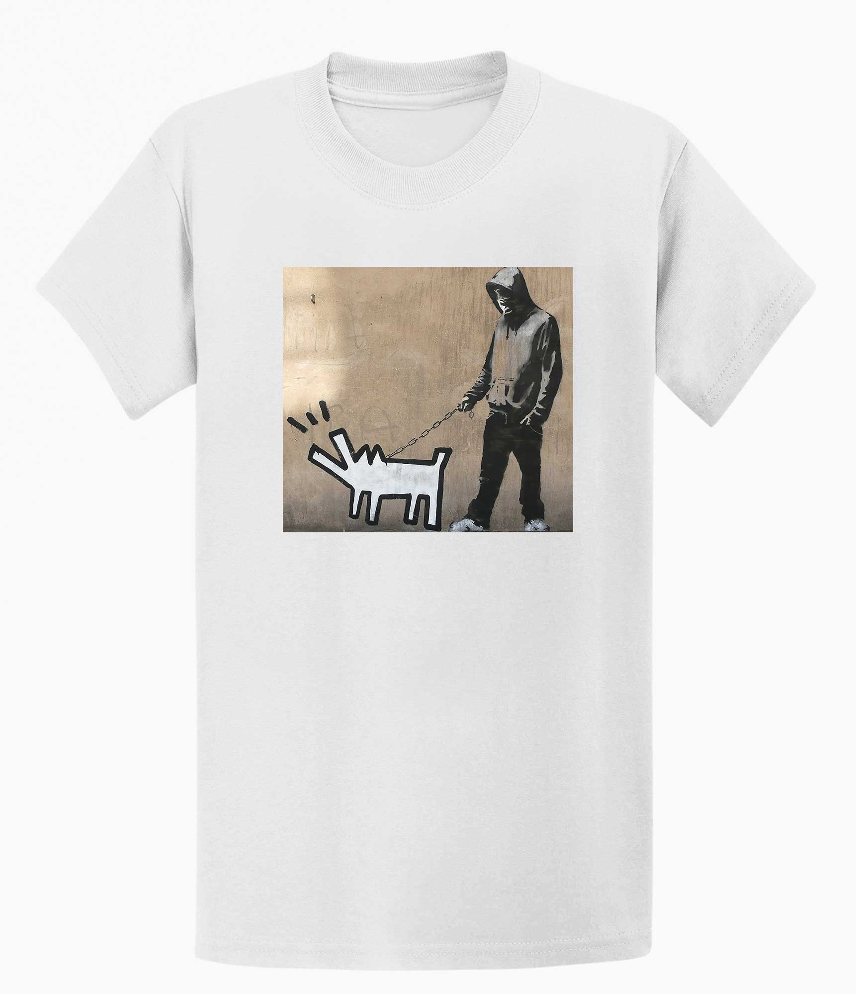 Image of Banksy T-shirt - Dog Walker Banksy-Apparel
