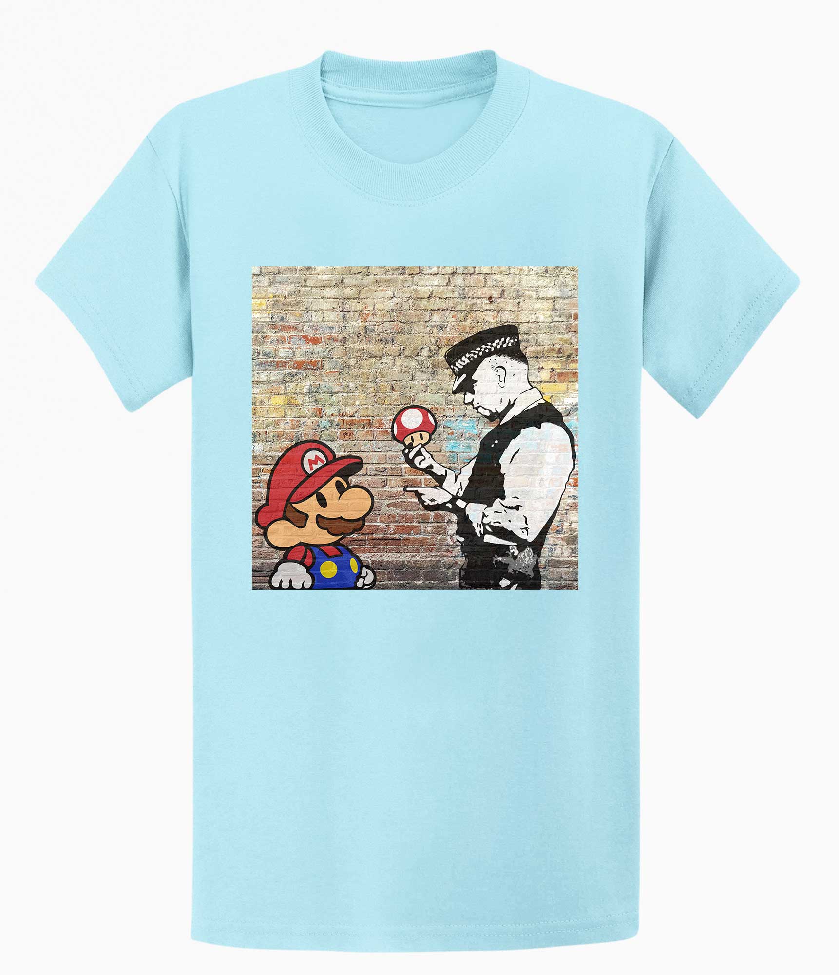 Banksy Unisex T-shirt - Super Mario