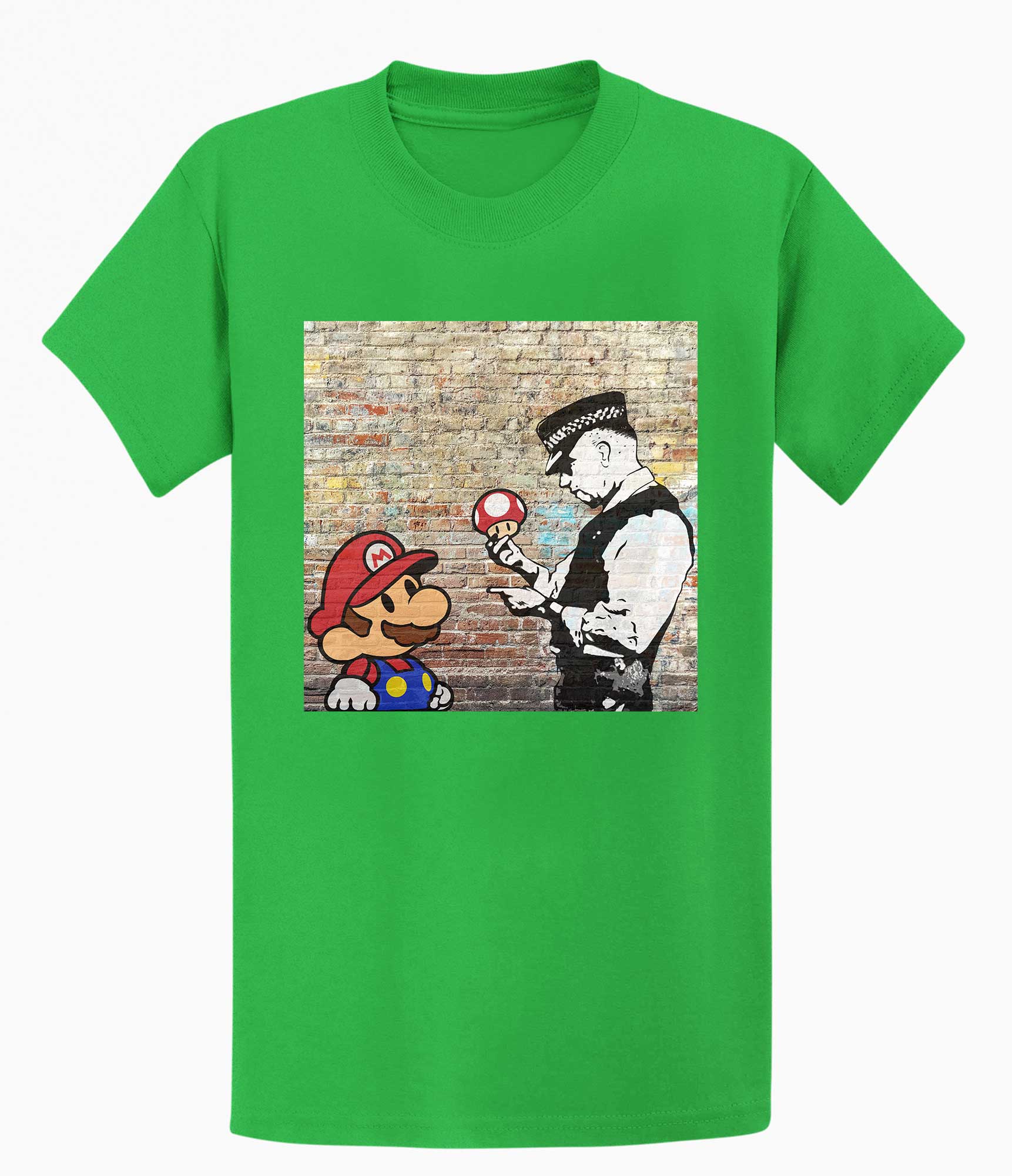 Banksy Unisex T-shirt - Super Mario
