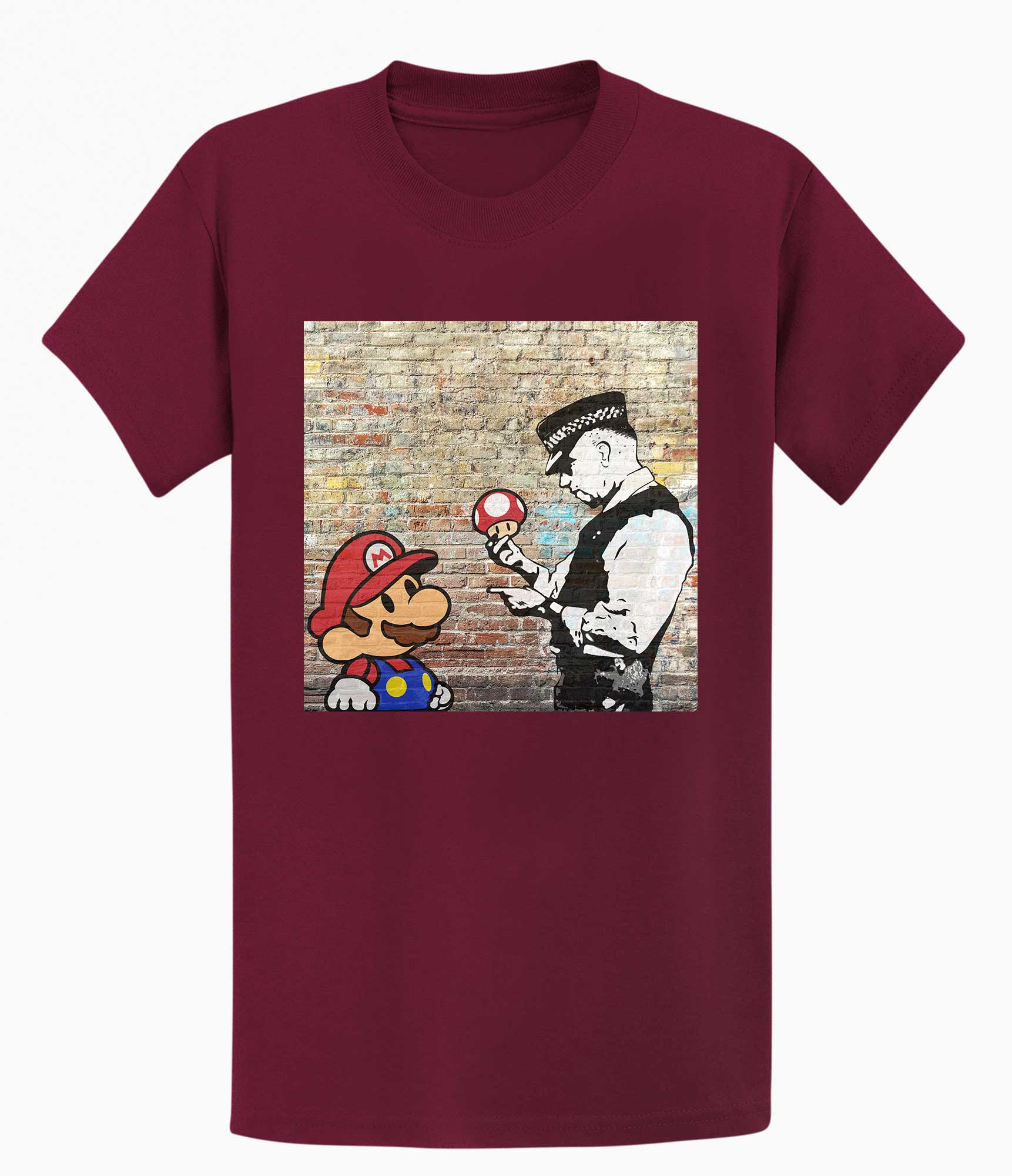 Banksy Unisex T-shirt - Super Mario