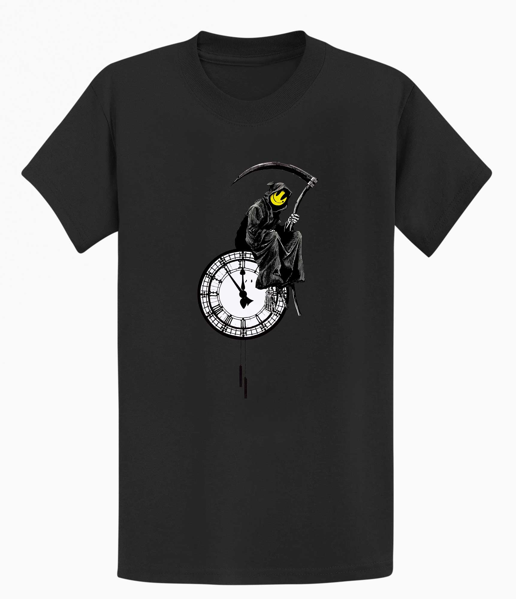 Image of Banksy Unisex T-shirt  - Grim Reaper Banksy-Apparel