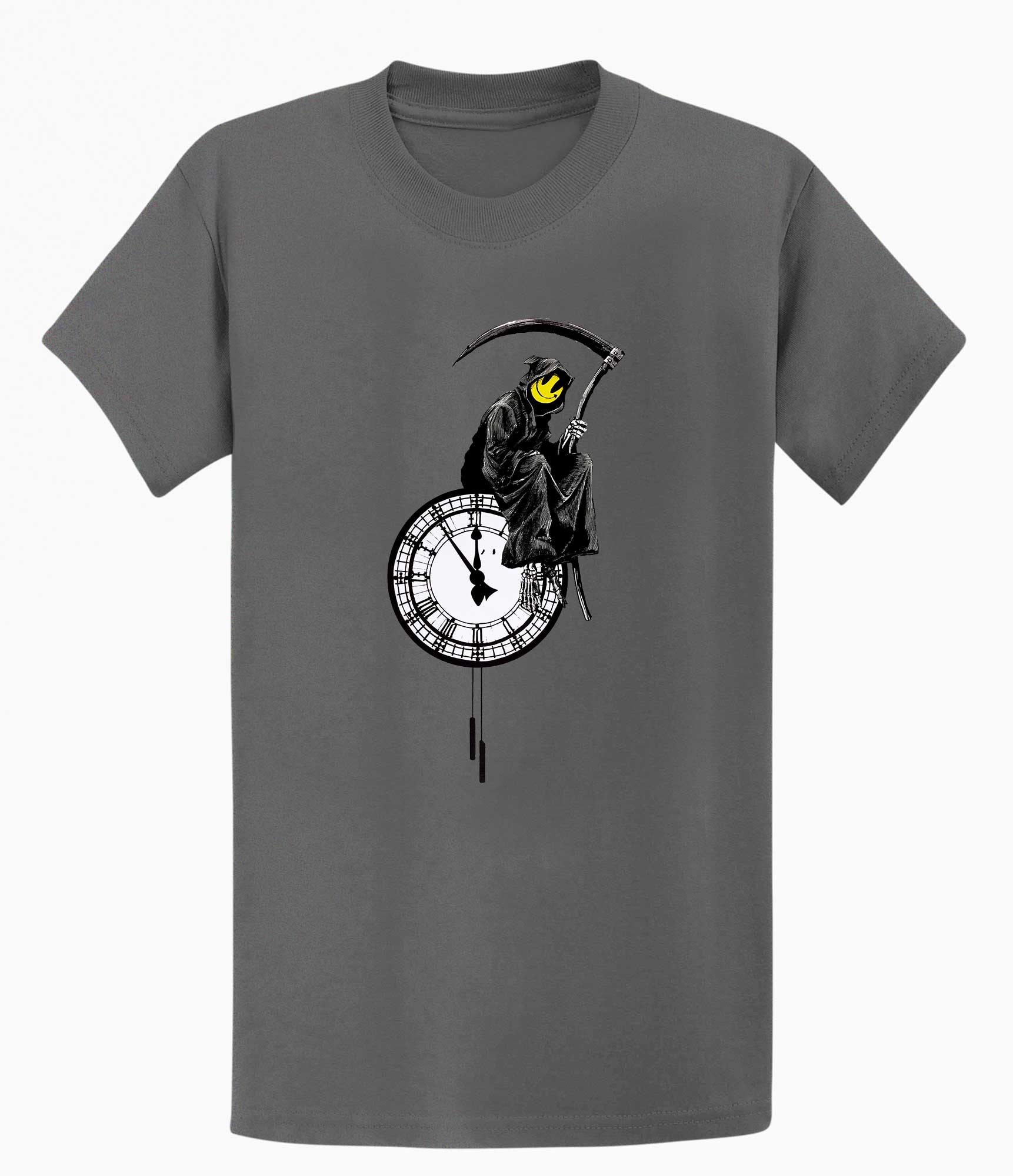 Image of Banksy Unisex T-shirt  - Grim Reaper Banksy-Apparel