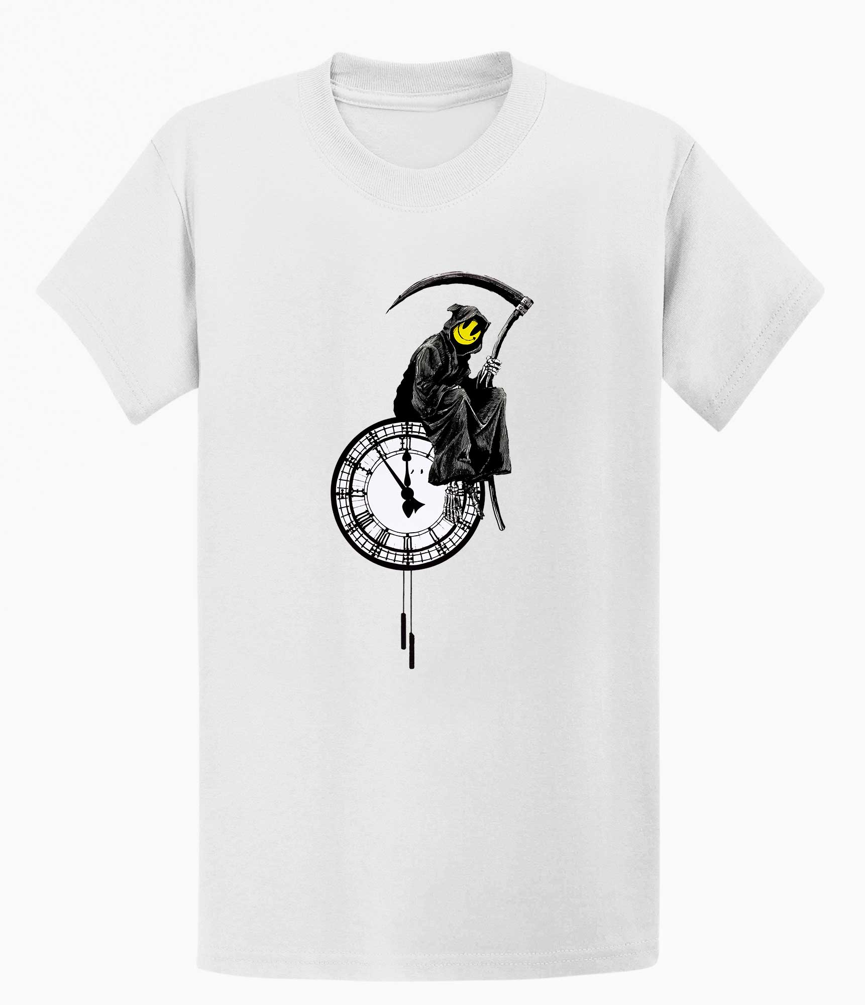 Image of Banksy Unisex T-shirt  - Grim Reaper Banksy-Apparel