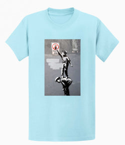 Image of Banksy Unisex T-Shirt - Graffiti is a Crime