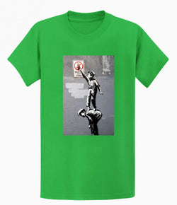 Image of Banksy Unisex T-Shirt - Graffiti is a Crime