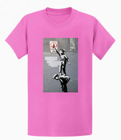 Image of Banksy Unisex T-Shirt - Graffiti is a Crime