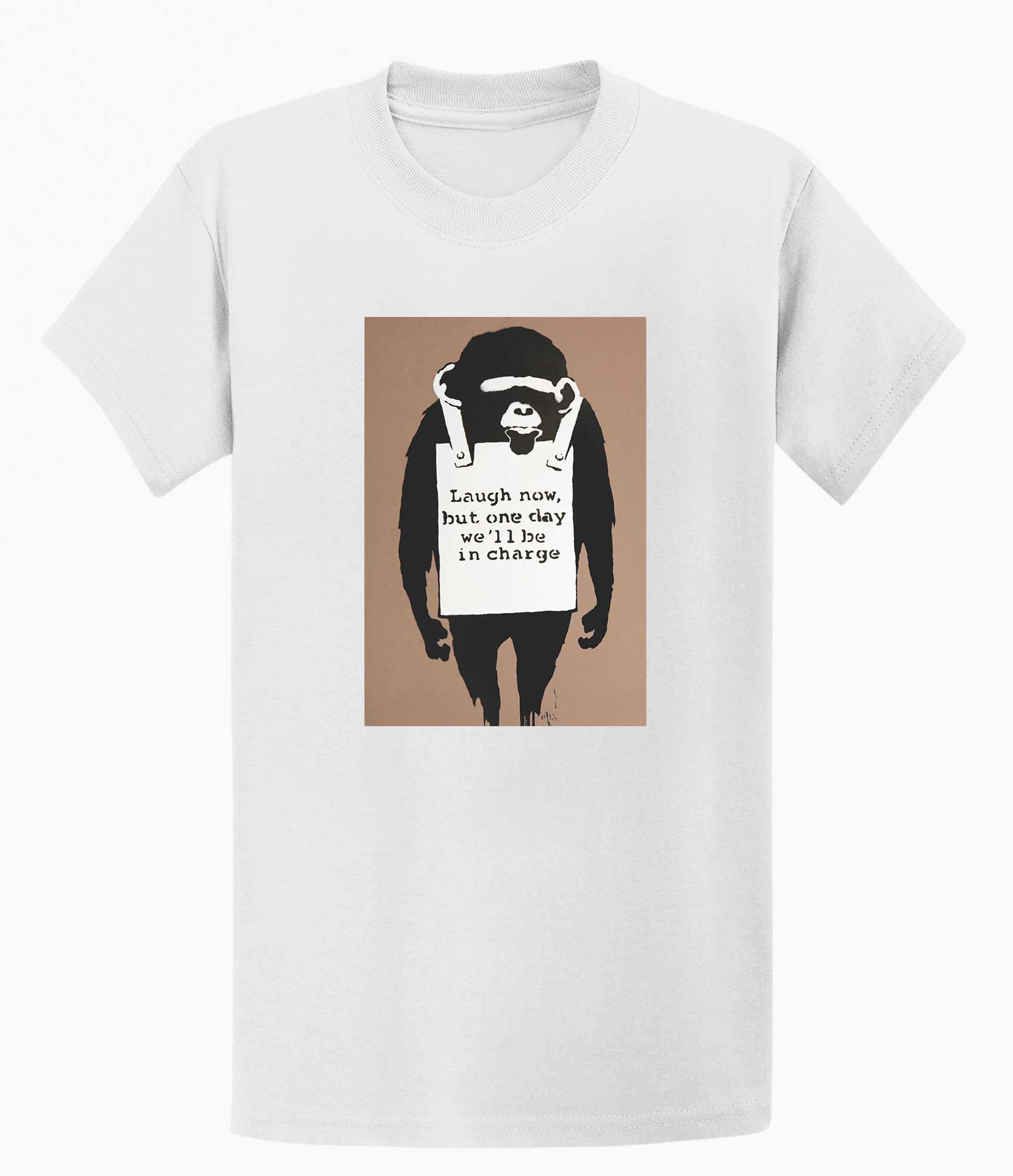 Image of Banksy T-shirt - Laugh Now Banksy-Apparel