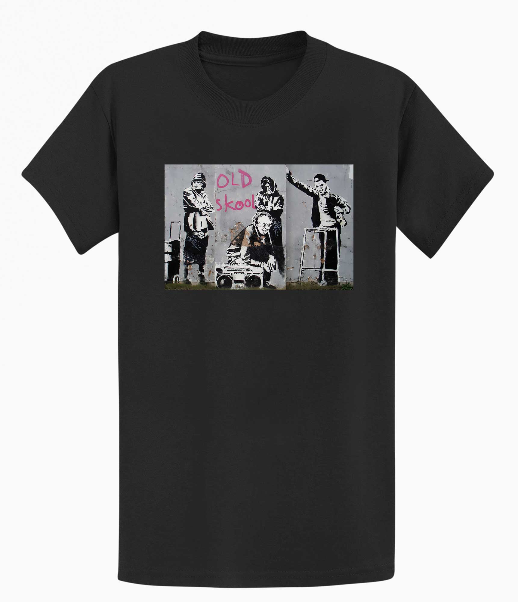 Image of Banksy Unisex T-Shirt - Old Skool Banksy-Apparel