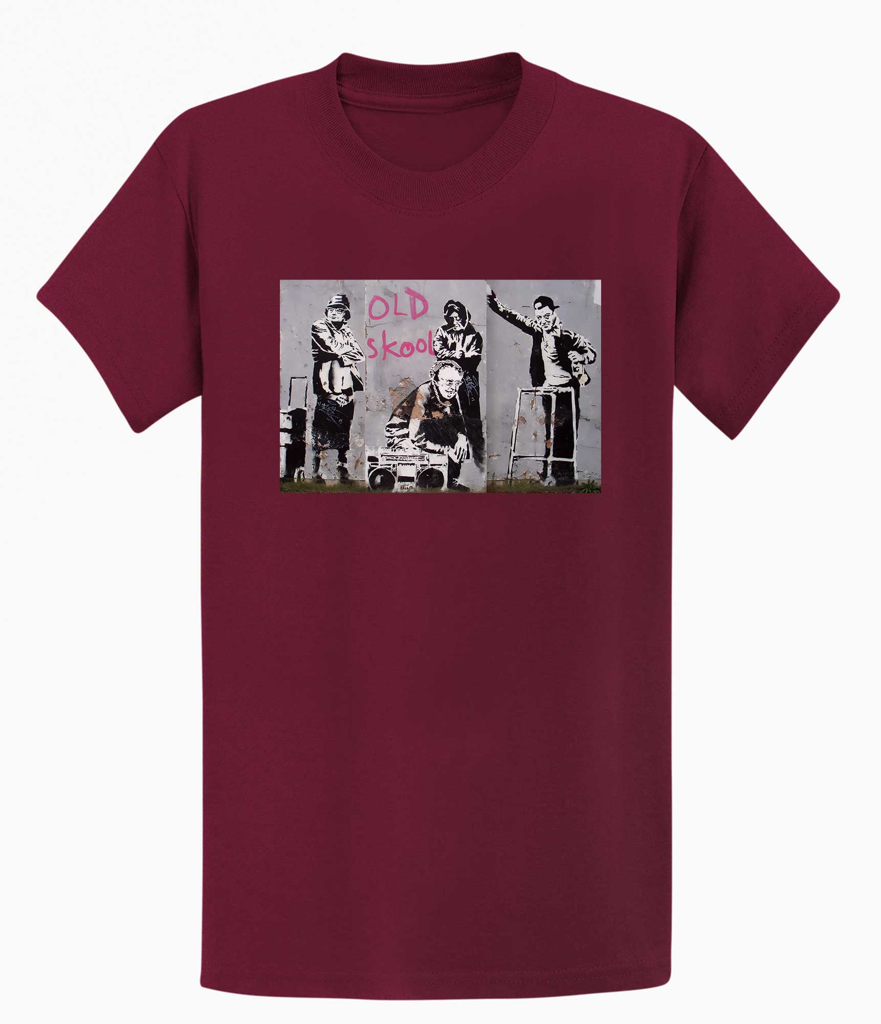 Image of Banksy Unisex T-Shirt - Old Skool Banksy-Apparel