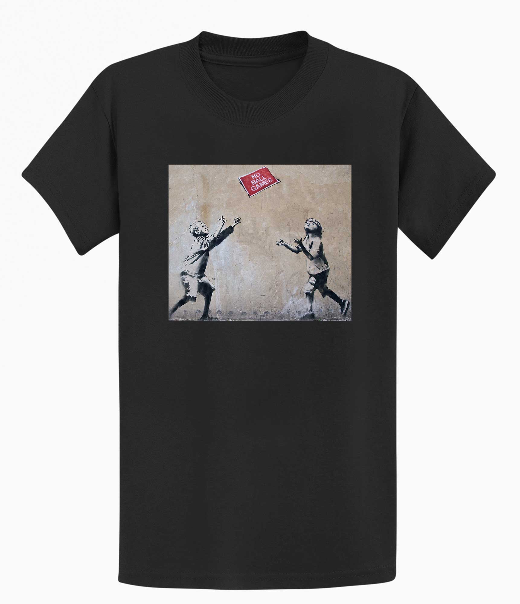 Image of Banksy Unisex T-shirt  - No Ball Games Banksy-Apparel