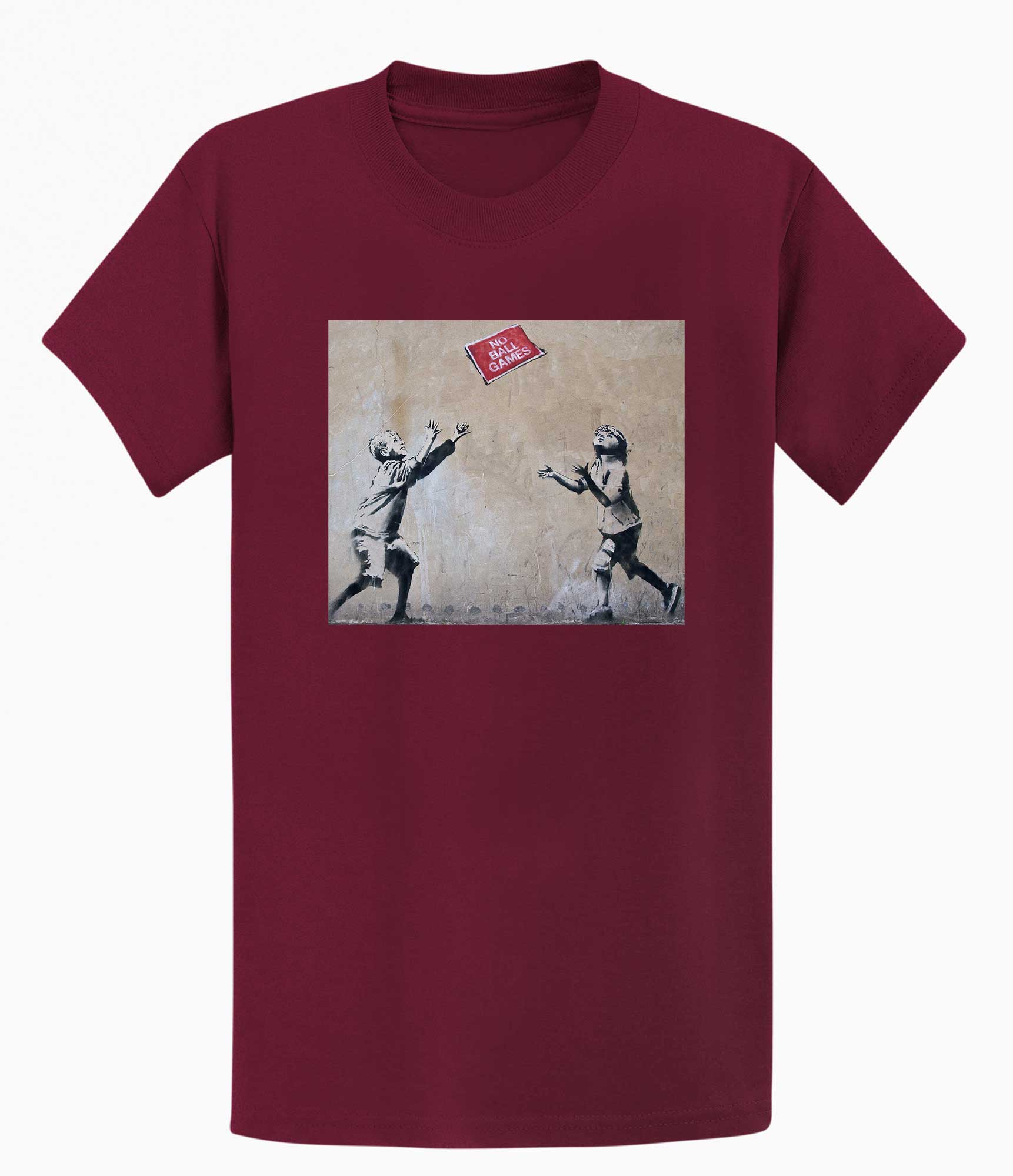 Image of Banksy Unisex T-shirt  - No Ball Games Banksy-Apparel